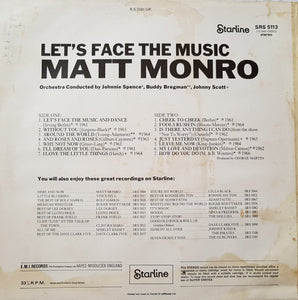 Matt Monro ‎– Let's Face The Music