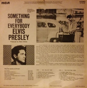 Elvis Presley With The Jordanaires ‎– Something For Everybody