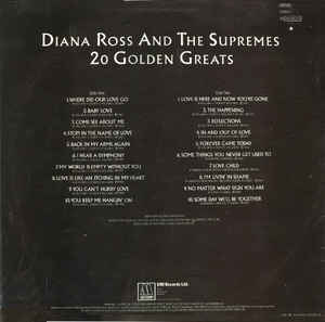 Diana Ross & The Supremes* ‎– 20 Golden Greats