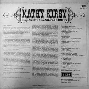 Kathy Kirby ‎– Kathy Kirby Sings 16 Hits From Stars And Garters