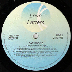 Pat Boone ‎– Love Letters