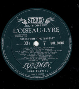Jennifer Vyvyan, William Herbert, Hervey Alan, Dennis Egan, Philomusica Of London, Anthony Lewis (2) – Music Of Purcell