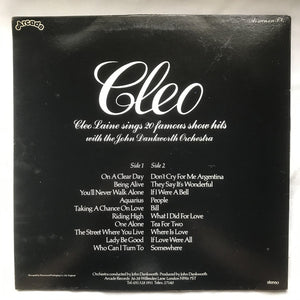 Cleo Laine ‎– Cleo (Cleo Laine Sings 20 Famous Show Hits)