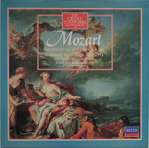 Mozart* - New Philharmonia Orchestra, Carlo Maria Giulini ‎– Symphony No. 40 In G Minor, K.550 And Symphony No. 41 In C, K.551 'Jupiter'
