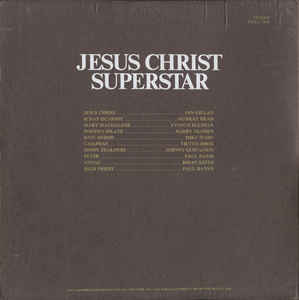 Andrew Lloyd Webber And Tim Rice ‎– Jesus Christ Superstar - A Rock Opera