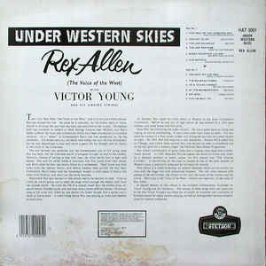 Rex Allen With Victor Young And His Singing Strings ‎– Under Western Skies