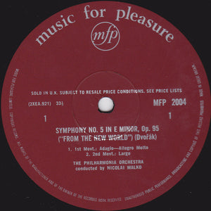 Philharmonia Orchestra – Dvořák New World - Symphony No. 5 In E Minor Op. 95