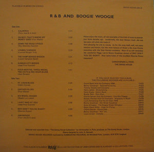 Various ‎– R & B And Boogie Woogie