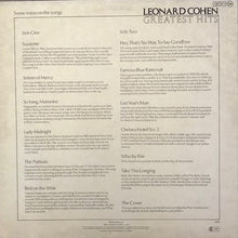 Load image into Gallery viewer, Leonard Cohen ‎– Greatest Hits