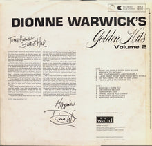 Load image into Gallery viewer, Dionne Warwick ‎– Dionne Warwick&#39;s Golden Hits Volume 2