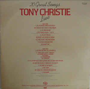 Tony Christie ‎– Live