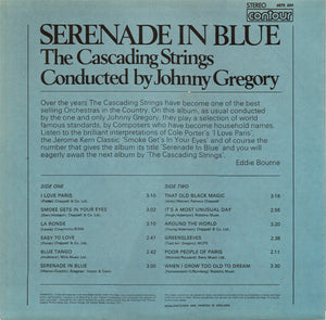 The Cascading Strings Conducted By Johnny Gregory* ‎– Serenade In Blue
