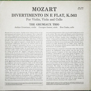 Mozart*, The Grumiaux Trio* – Divertimento In E Flat Major, K 563 For Violin, Viola And Cello