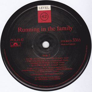 Level 42 ‎– Running In The Family