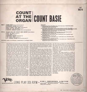 Count Basie ‎– Count At The Organ