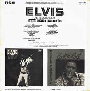 Elvis* ‎– Elvis As Recorded At Madison Square Garden