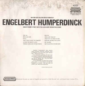 Danny Street With The Alan Caddy Orchestra And Choir* ‎– Million Copy Sellers Made Famous Engelbert Humperdinck