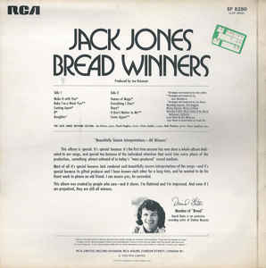 Jack Jones ‎– Bread Winners
