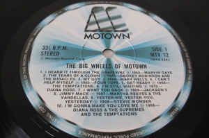 Various ‎– The Big Wheels Of Motown