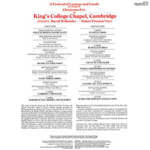 Load image into Gallery viewer, The King&#39;s College Choir* ‎– Christmas - A Festival Of Lessons And Carols