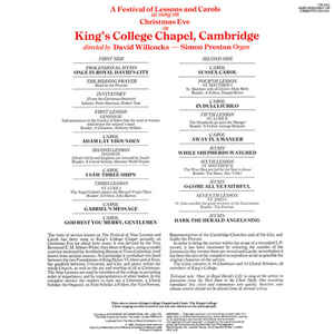 The King's College Choir* ‎– Christmas - A Festival Of Lessons And Carols