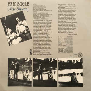 Eric Bogle ‎– Now I'm Easy