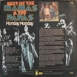 The Mamas & The Papas ‎– Best Of The Mamas & The Papas - Monday Monday