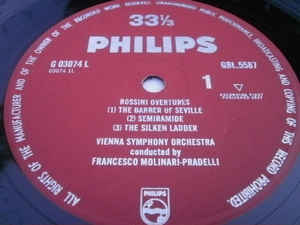 Vienna Symphony Orchestra*, Francesco Molinari-Pradelli ‎– Rossini Overtures