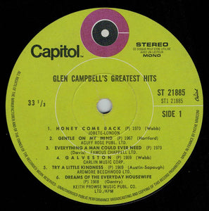 Glen Campbell ‎– Glen Campbell's Greatest Hits