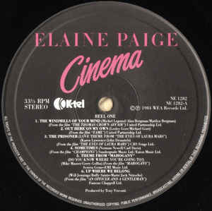 Elaine Paige ‎– Cinema