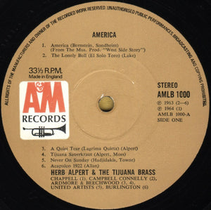 Herb Alpert & The Tijuana Brass ‎– America