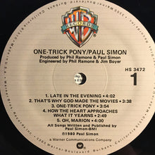 Load image into Gallery viewer, Paul Simon ‎– One-Trick Pony