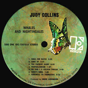 Judy Collins ‎– Whales And Nightingales