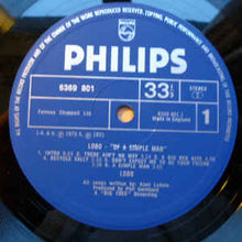 Load image into Gallery viewer, Lobo (3) ‎– Of A Simple Man