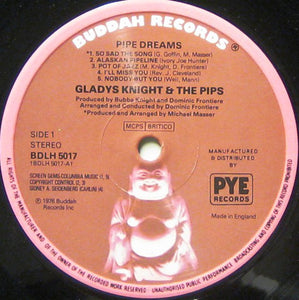 Gladys Knight & The Pips* ‎– Pipe Dreams: The Original Motion Picture Soundtrack