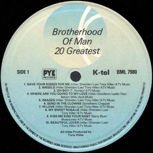 Brotherhood Of Man ‎– Twenty Greatest