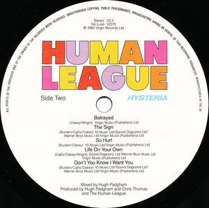 The Human League ‎– Hysteria