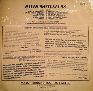David McWilliams ‎– David McWilliams Vol. 2