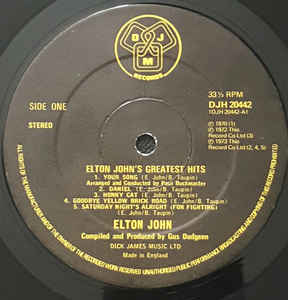 Elton John ‎– Greatest Hits