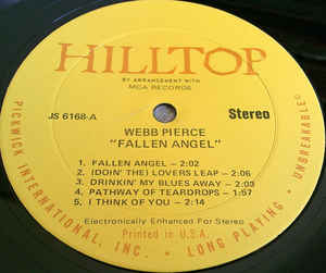 Webb Pierce ‎– Fallen Angel