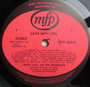 Geoff Love And His Orchestra* ‎– Latin With Love