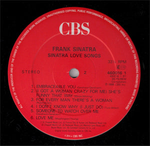 Sinatra* ‎– Sinatra Love Songs