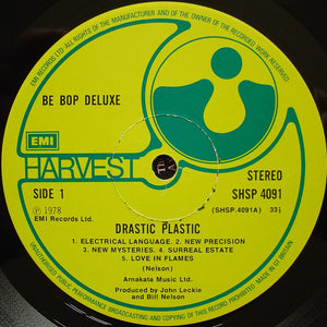 Be-Bop Deluxe* ‎– Drastic Plastic