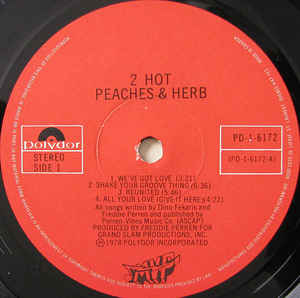 Peaches & Herb ‎– 2 Hot!