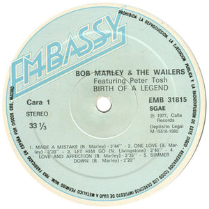 Bob Marley & The Wailers ‎– The Birth Of A Legend