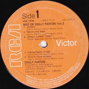 Dolly Parton ‎– Best Of Dolly Parton Vol.2