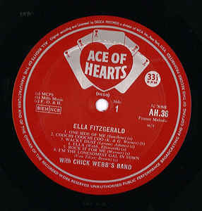 Ella Fitzgerald, Chick Webb ‎– Ella Fitzgerald With Chick Webb's Band