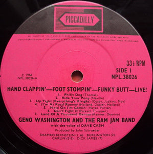 Geno Washington & The Ram Jam Band ‎– Hand Clappin' Foot Stompin' Funky-Butt... Live!