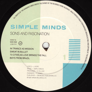 Simple Minds ‎– Sons And Fascination
