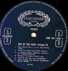 The Top Of The Poppers ‎– Top Of The Pops Vol